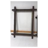 2 old wood frames. 2 old wood frames.