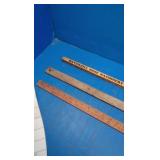 3 vintage yard sticks 3 vintage yard sticks