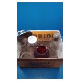 Assorted glass wear with wine rack Assorted glass wear with wine rack