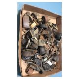 Old vintage rollers. Wood and metal Old vintage rollers. Wood and metal