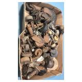 Vintage rollers. Plastic and wood Vintage rollers. Plastic and wood