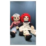 Raggedy ann and Andy dolls. Old