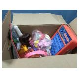 Box of kids toys