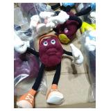 Lot of vintage stuffed California raisins