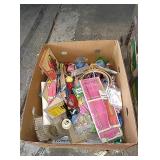 Box of craft supplies