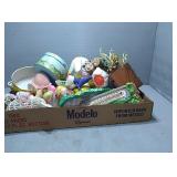 Flat of easter decor