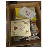 Box of cookbooks