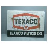 Texaco motor oil sign