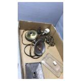 Old light and glass shades