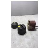 3 old pencil sharpener metal