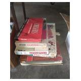 Stack of board games