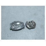 2 belt buckles