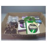 Flat of fishing line and more