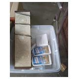 Tote of floor cleaner and more