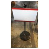 Metal sign stand