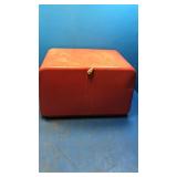 Vintage red breadbox