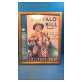 Buffalo bill wall hanging
