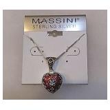 Massini sterling silver heart lockett