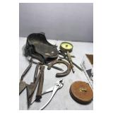 Horseshoe. Pliers. Tools