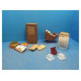 Craftsman puzzle library, paper weights, and more