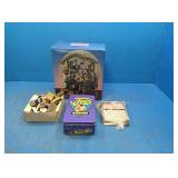 8 inch nativity plage and holder set, smoking