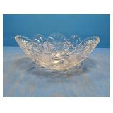 Flowered crystal dish