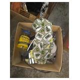 Box with John deerebplacemats, hayes soil and