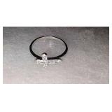 sterling silver cross ring size 8
