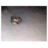 Sterling silver dolphin ring size 6.5