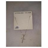 Sterling silver cross necklace