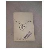 Sterling silver heart necklace