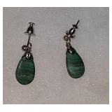 Green earrings