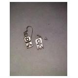 Sterling silver earrings boy and girl