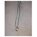Sterling silver heart necklace
