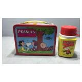 Metal peanuts lunchbox w thermos