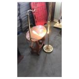 Lamp table and floor lamp