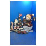 Metal snowman. Santa deco