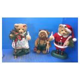 3 Christmas bears