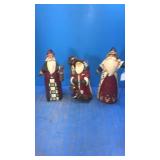 3 wood Santa