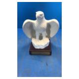 Goebel ceramic eagle on wood