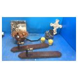 Salt n peppers. Candle holders.