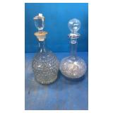 2 glass decanter