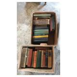 2 boxes old books
