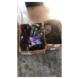 2 boxes of vases