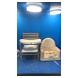 Potty chair. Booster chair