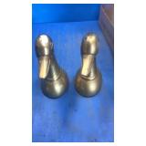 Brass duck bookends