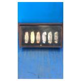 Display case with petty knives 43