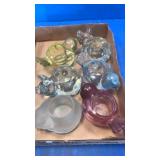 Indiana glass candle holders