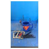 Superman cup. Wind chime candleholders