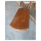 Wood drop leaf coffee table